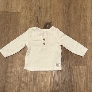 Carter's White Long Sleeve Kids Tee